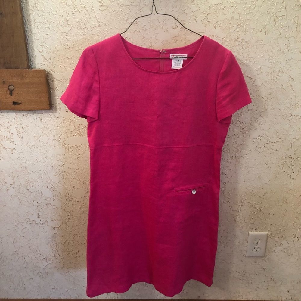 Talbots Short Sleeve Pink Dress - Picture 3 of 12